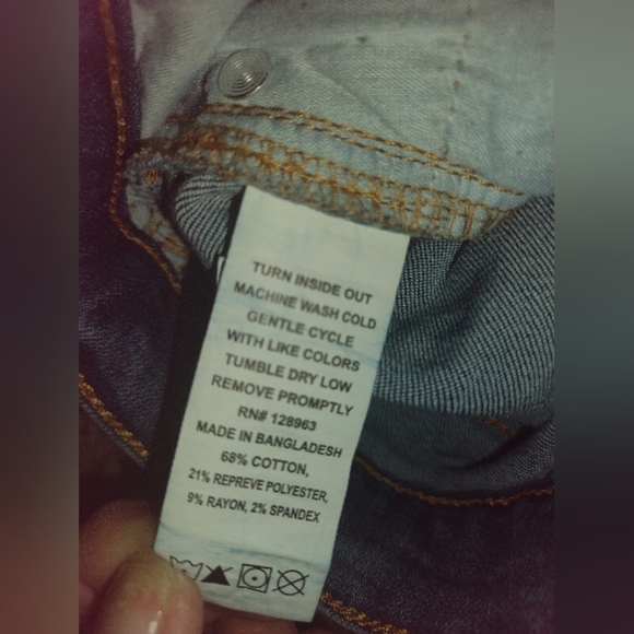 Indigo Rein Mid-Rise Midi Jean Shorts sz 7 / 27 - Picture 6 of 8